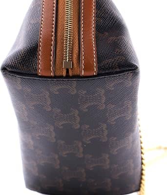 Celine Triomphe Clutch Women's bags Unspecified Brown Embroidered Triomphe New