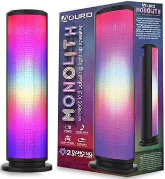 Aduro Monolith Portable Bluetooth Speakers Black New