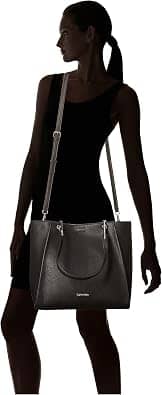Calvin Klein Reyna Top Handle Women's bags Burgundy Novelty New