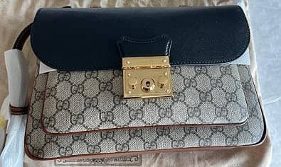 Gucci Gucci Padlock Shoulder Bag Women's bags Unspecified Black GG Supreme Canvas New