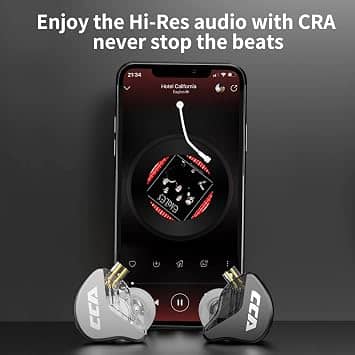 CCA CRA Headphones & Earbuds Black New