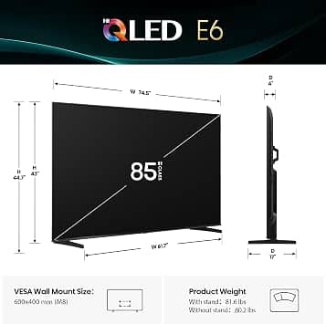 Hisense E6QF TVs 43 inch New