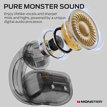 Monster E103 Headphones & Earbuds White New