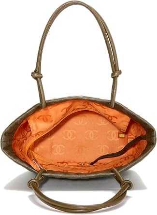 Chanel Cambon Tote Women's bags Beige Calfskin Silver New