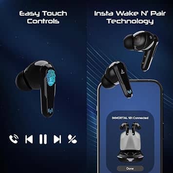 boAt Immortal 181 Headphones & Earbuds Black New