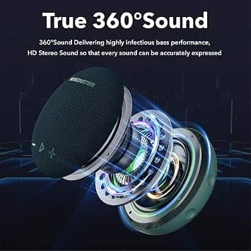 Monster MS62116 Portable Bluetooth Speakers Green New