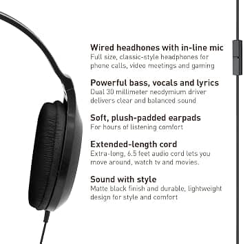 Panasonic RP-HT161M Headphones & Earbuds Black New