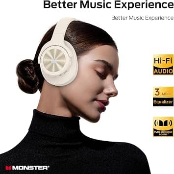 Monster Bluetooth Headphones Headphones & Earbuds White New
