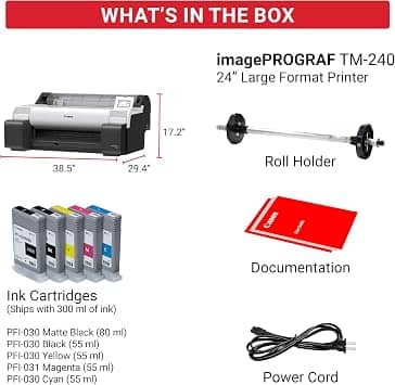 Canon imagePROGRAF TM-240 24" Large Format Printers New