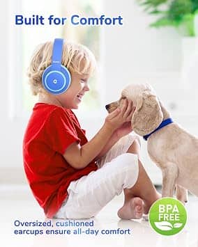 iClever BTH26 Headphones & Earbuds Blue New