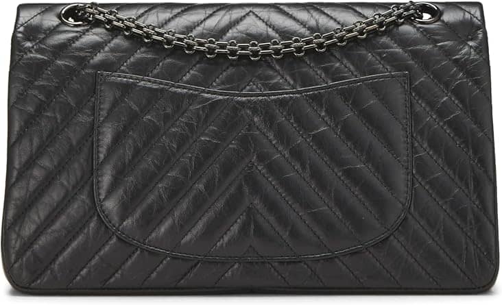 Chanel 2.55 Reissue Shoulder Bag Women's bags Black Aged Calfskin So Black New
