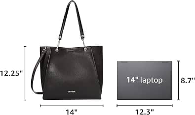 Calvin Klein Reyna Top Handle Women's bags Burgundy Novelty New