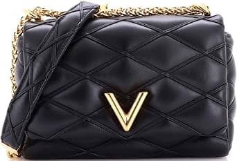 Louis Vuitton GO-14 Shoulder Bag Women's bags MM Black Malletage Patent Leather New