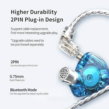 kz KZ-ZAX Headphones & Earbuds Silver New
