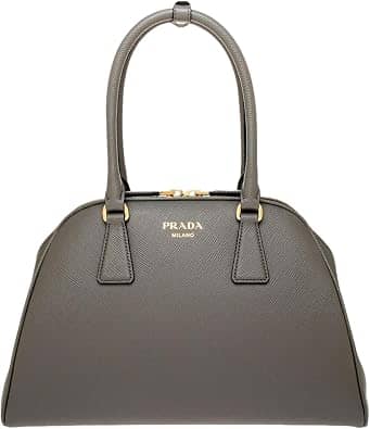 Prada Double Top Handle Women's bags Medium Marmo Saffiano Leather New
