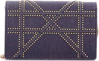 Dior Diorama Crossbody Women's bags Unspecified Navy Blue Denim Antique Gold New