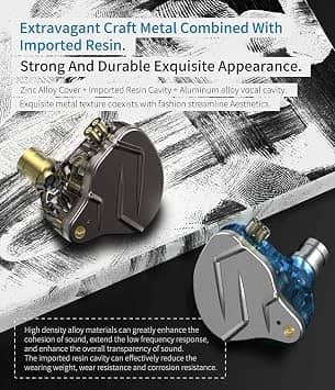 CCA ZSN Pro Headphones & Earbuds Blue New
