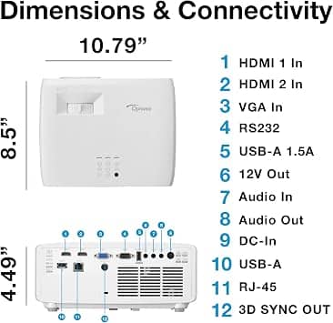 Optoma ZH401E Projectors New