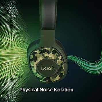 boAt Rockerz 550 Headphones & Earbuds Green New