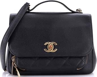 Chanel Business Affinity Shoulder Bag Women's bags Mini Red Quilted Gold New