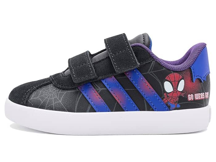 Adidas VL Court 3.0 Hook & Loop Sneaker Black Full Size Run New