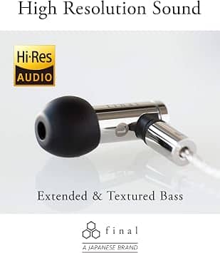 Final FI-E5DSSD Headphones & Earbuds Silver New