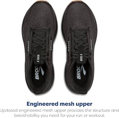 Brooks Revel 8 Sneaker Black 6 New
