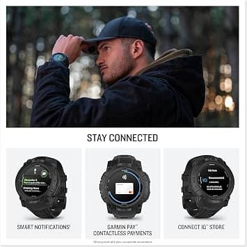 Garmin Instinct 3 AMOLED Tactical Smartwatches Black 50mm New