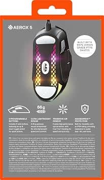 SteelSeries Aerox 5 Mice Wireless Black New