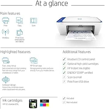 HP Deskjet 2622 Printers New