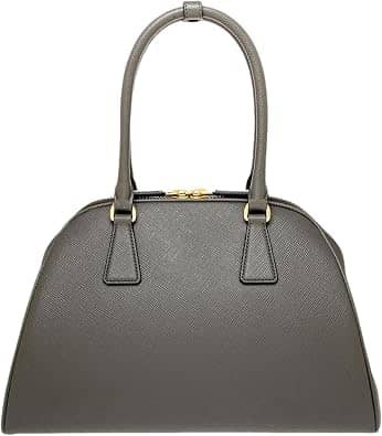 Prada Double Top Handle Women's bags Medium Marmo Saffiano Leather New