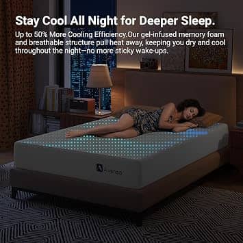 Avenco Gel Memory Foam Mattress Mattresses New Full 12"