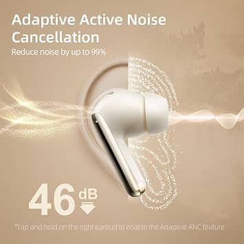 QCY HT08 Headphones & Earbuds Gold New