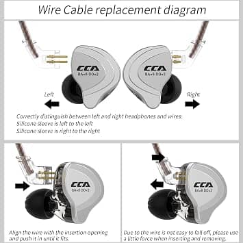 CCA C10 Headphones & Earbuds Black New