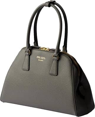 Prada Double Top Handle Women's bags Medium Marmo Saffiano Leather New