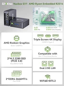 GMKtec G11 Computers New