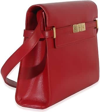 Saint Laurent Manhattan Shoulder Bag Women's bags Unspecified Black Smooth Leather Gold New