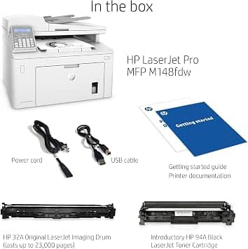 HP M148fdw - Print, Scan, Copy, Fax Printers Used - Like New