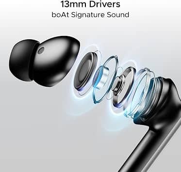 boAt Airdopes 111v2 Headphones & Earbuds Black New
