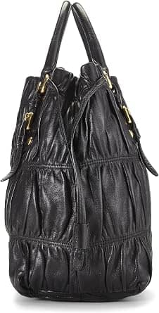 Prada Gaufre Tote Women's bags Medium Black Nappa New