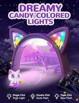 iClever Meow Lollipop Headphones & Earbuds Pink New