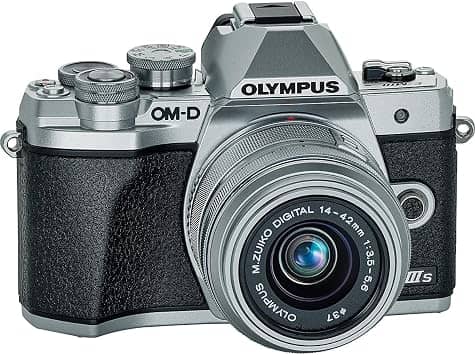 OM SYSTEM OM-D E-M10 Mark IIIs Silver Digital Cameras New w/ 14-42mm Kit