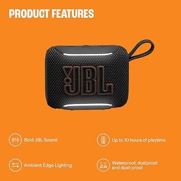 JBL Go 5 Portable Bluetooth Speakers Yellow New