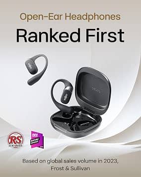 Shokz OpenFit 2 Headphones & Earbuds Black New
