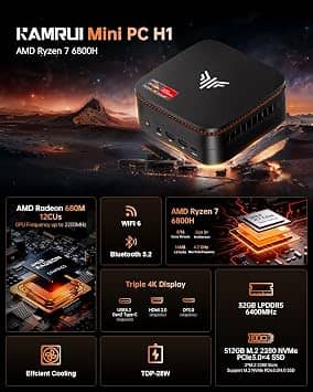 KAMRUI E3B 5875U Computers New