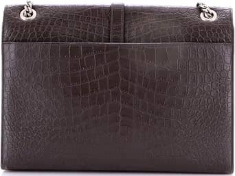Saint Laurent Envelope Top Handle Women's bags Mini Black Leather New
