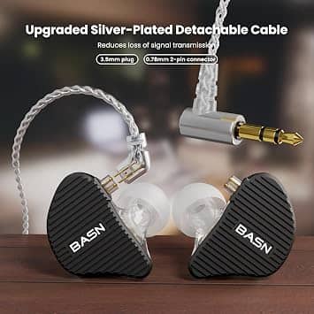 BASN MiX-PD Headphones & Earbuds Black New