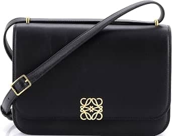 Loewe Goya Shoulder Bag Women's bags Medium Black Pleated Leather New