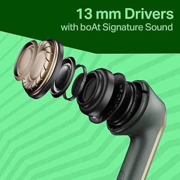 boAt Airdopes 219 Headphones & Earbuds Forest Sage New