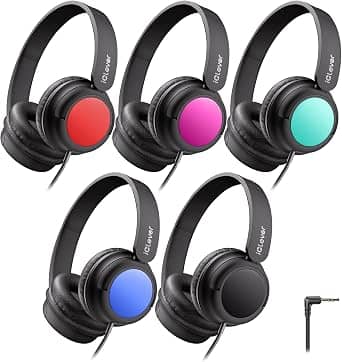 iClever HS22 Headphones & Earbuds Black New
